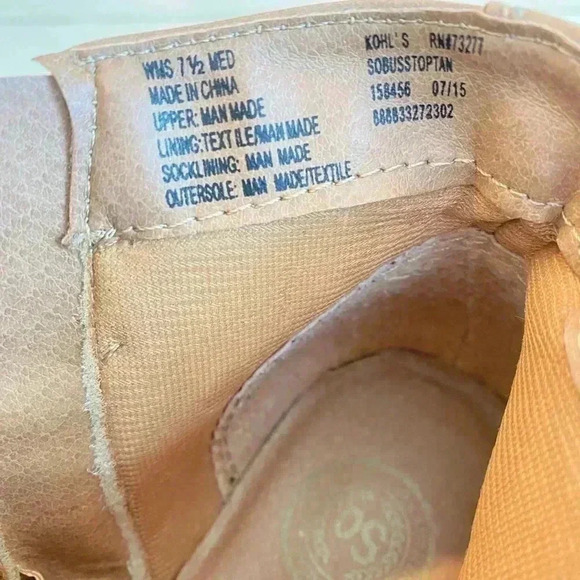 SO Womens Tan Western Chain Accent - Picture 1 of 16